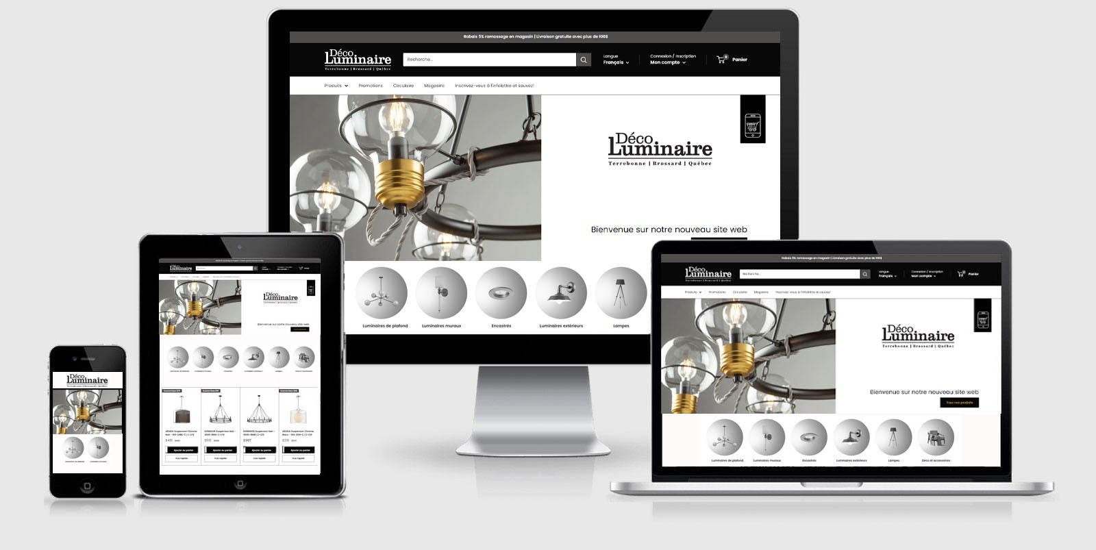 image nouveau site web Déco Luminaire