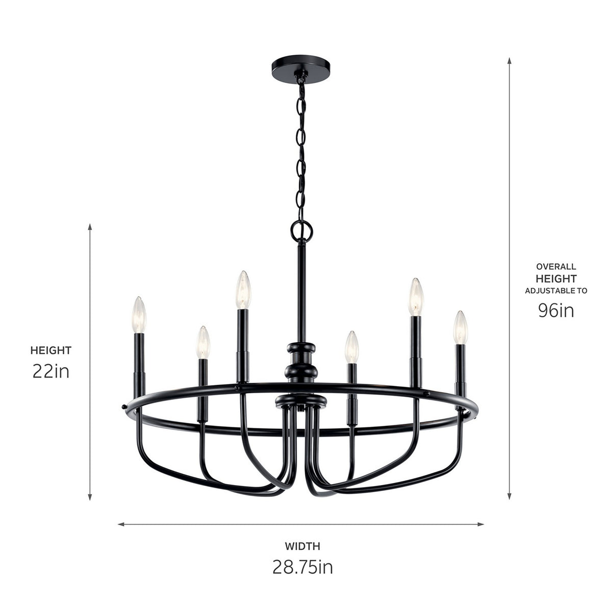 Lustre 6 lumières | Capitol Hill