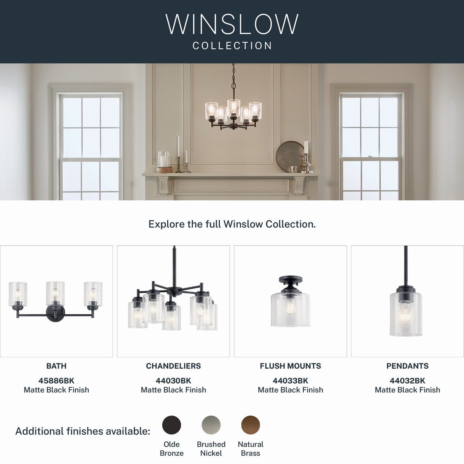 Semi-plafonnier 1 lumière | Winslow