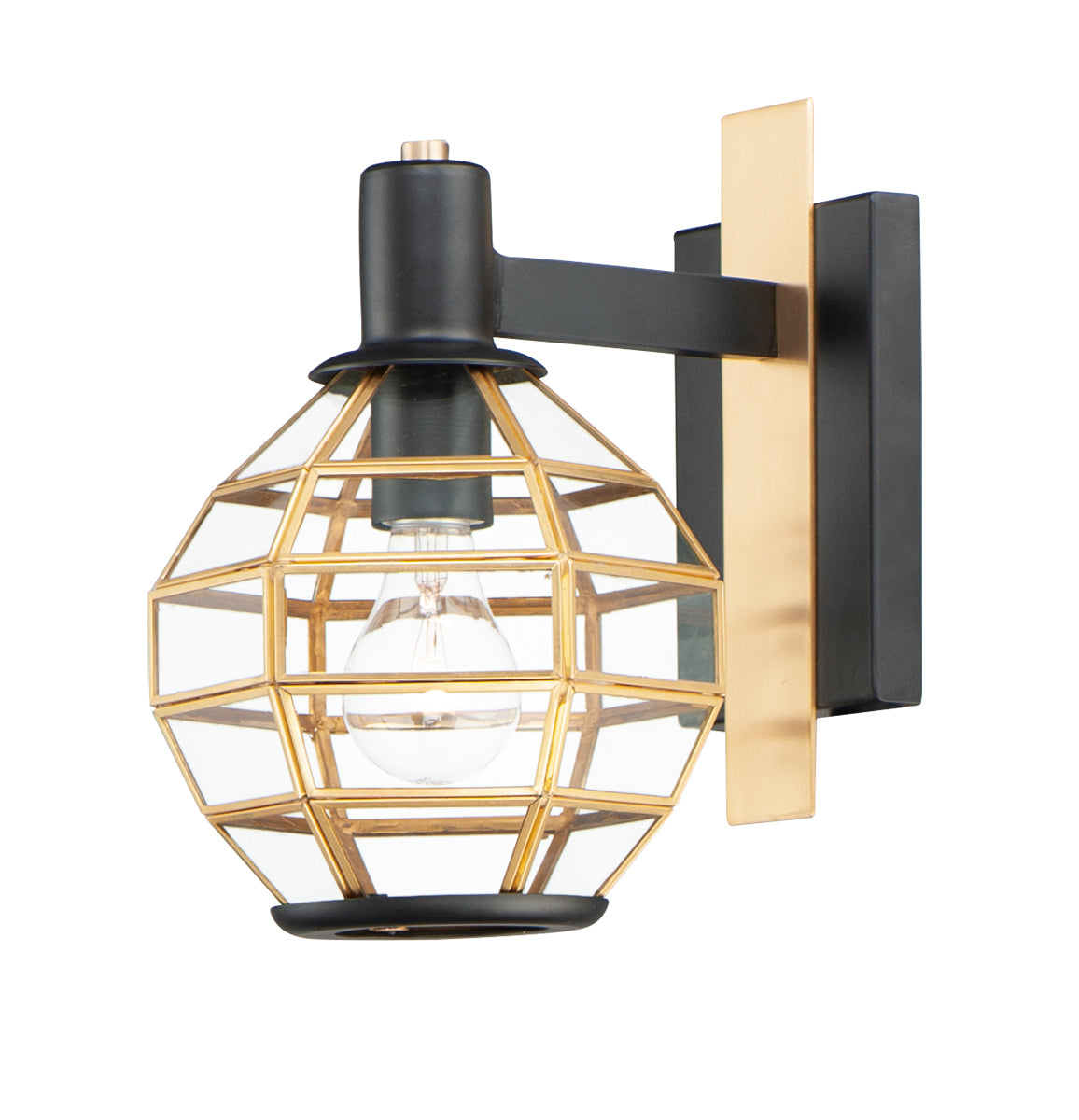 Maxim - Lanterne murale extérieure 1 lumière | Heirloom - 11543BKBUB