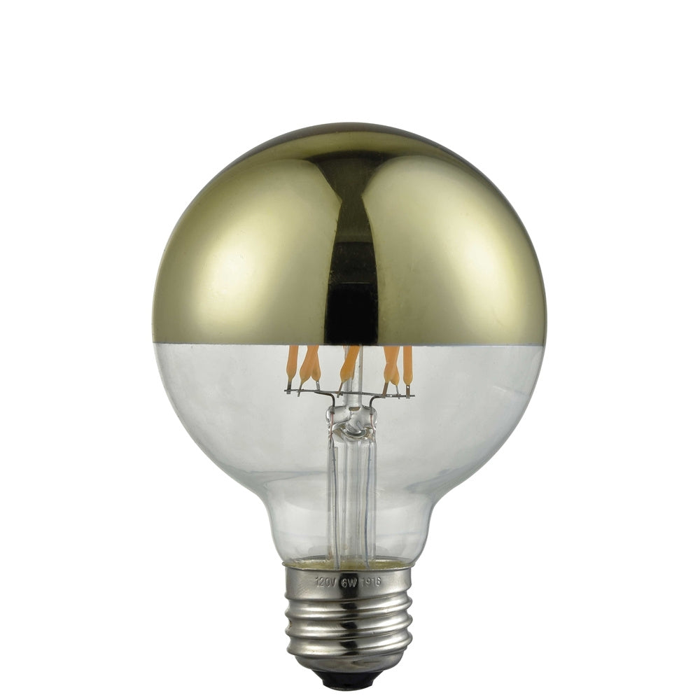 Ampoule DEL G25, 8 W, culot E26 (doré)