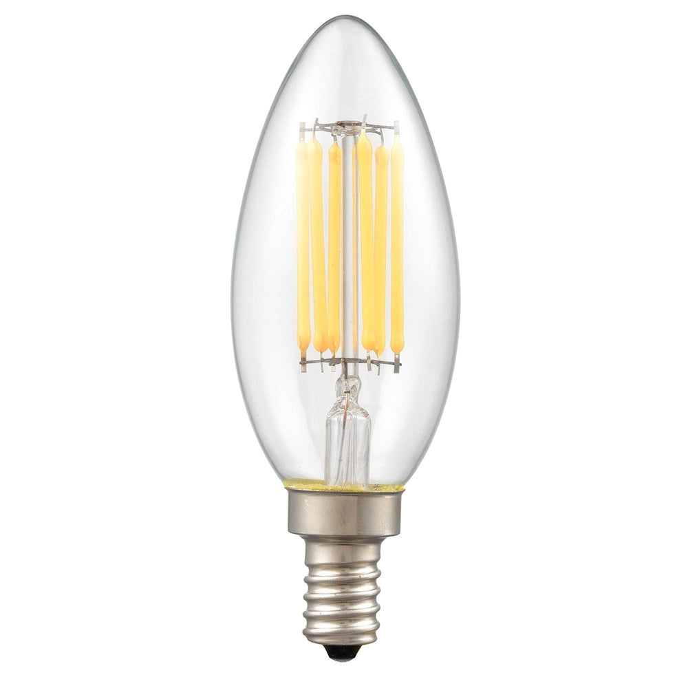 Ampoule DEL C35, 5 W, culot E12 (ambré)