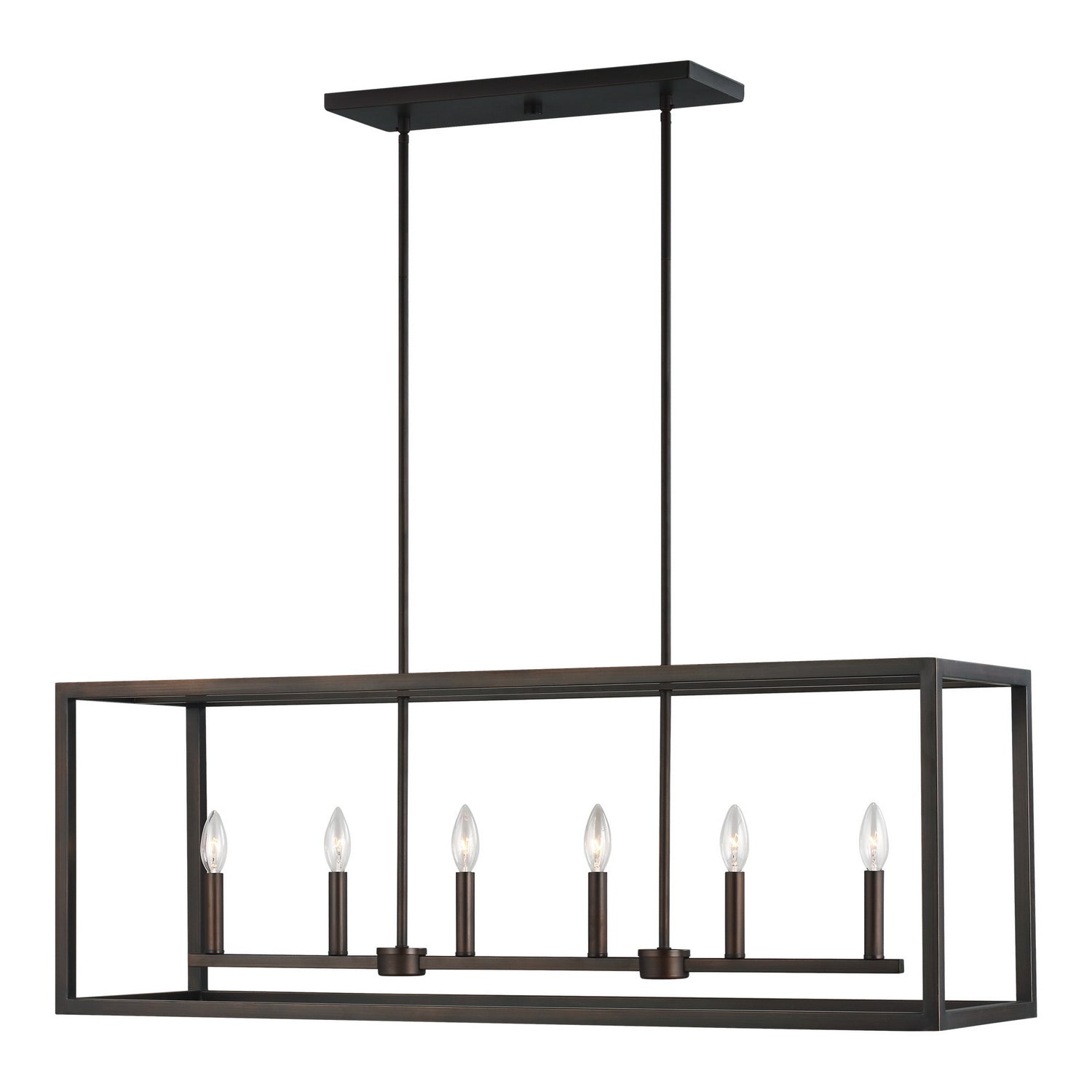 Suspension d'îlot 6 lumières | Moffet Street