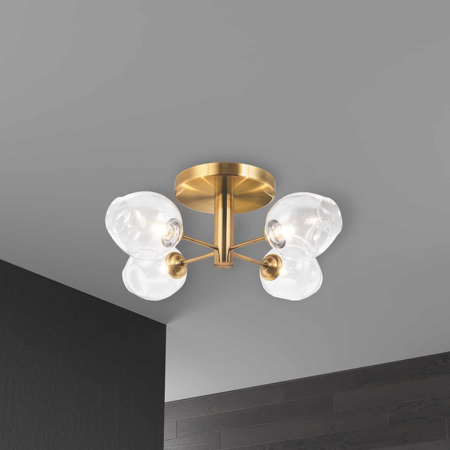 Semi-plafonnier 4 lumières | Abii