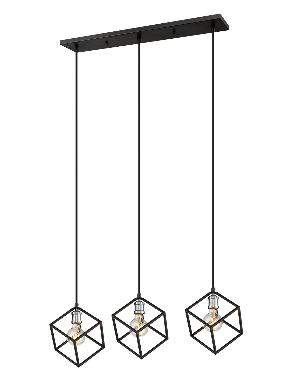 Lustre linéaire 3 lumières | Vertical