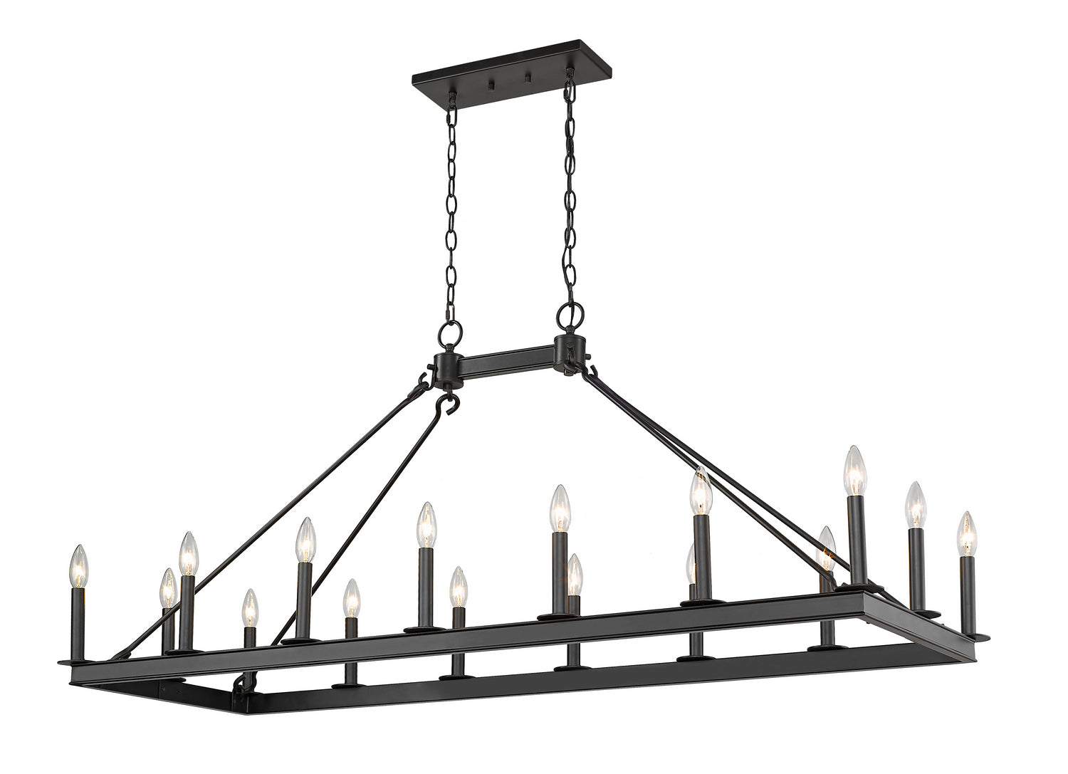 Lustre linéaire 16 lumières | Barclay