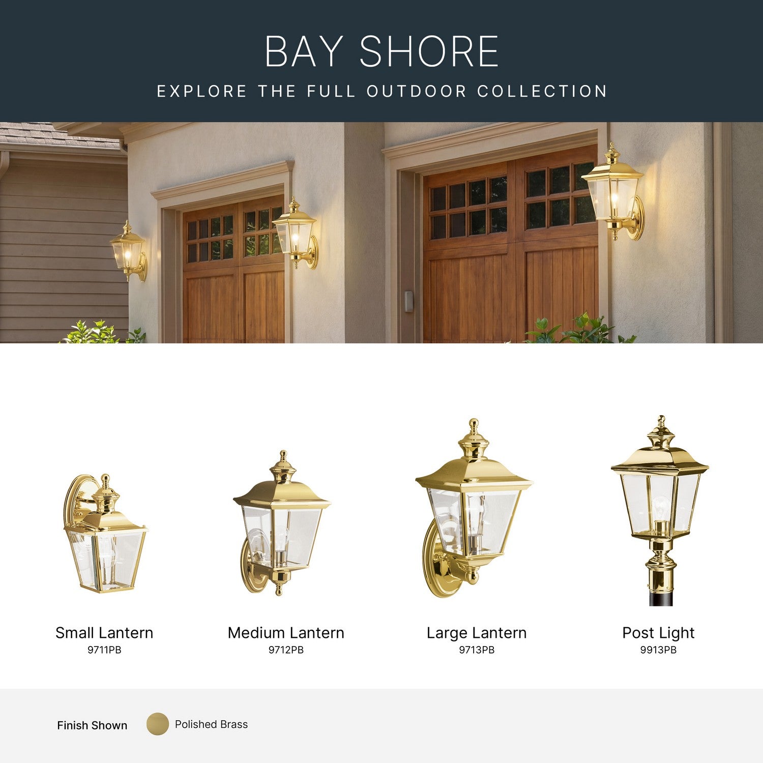 Lampadaire extérieur 1 lumière | Bay Shore