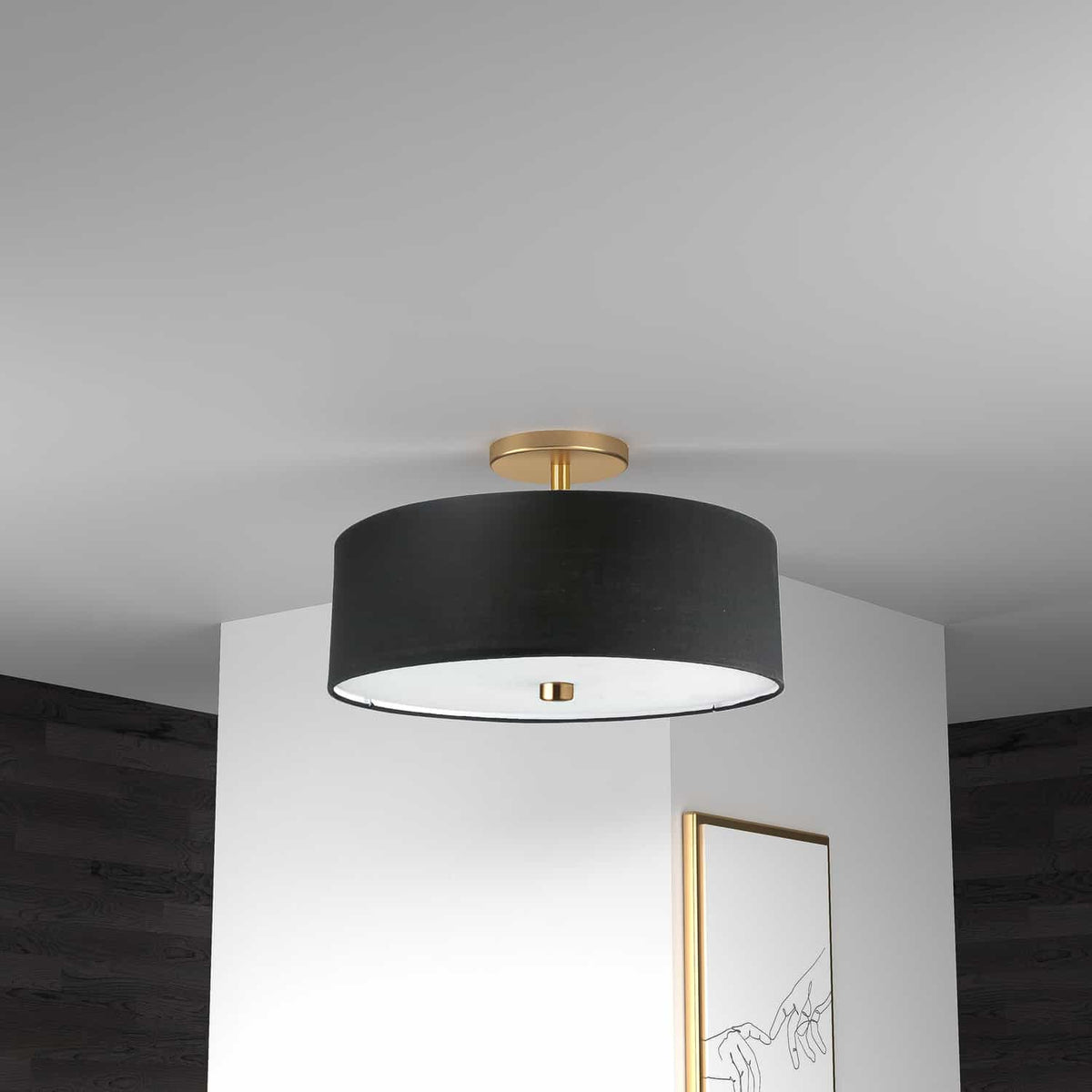 Semi-plafonnier 3 lumières | Everly