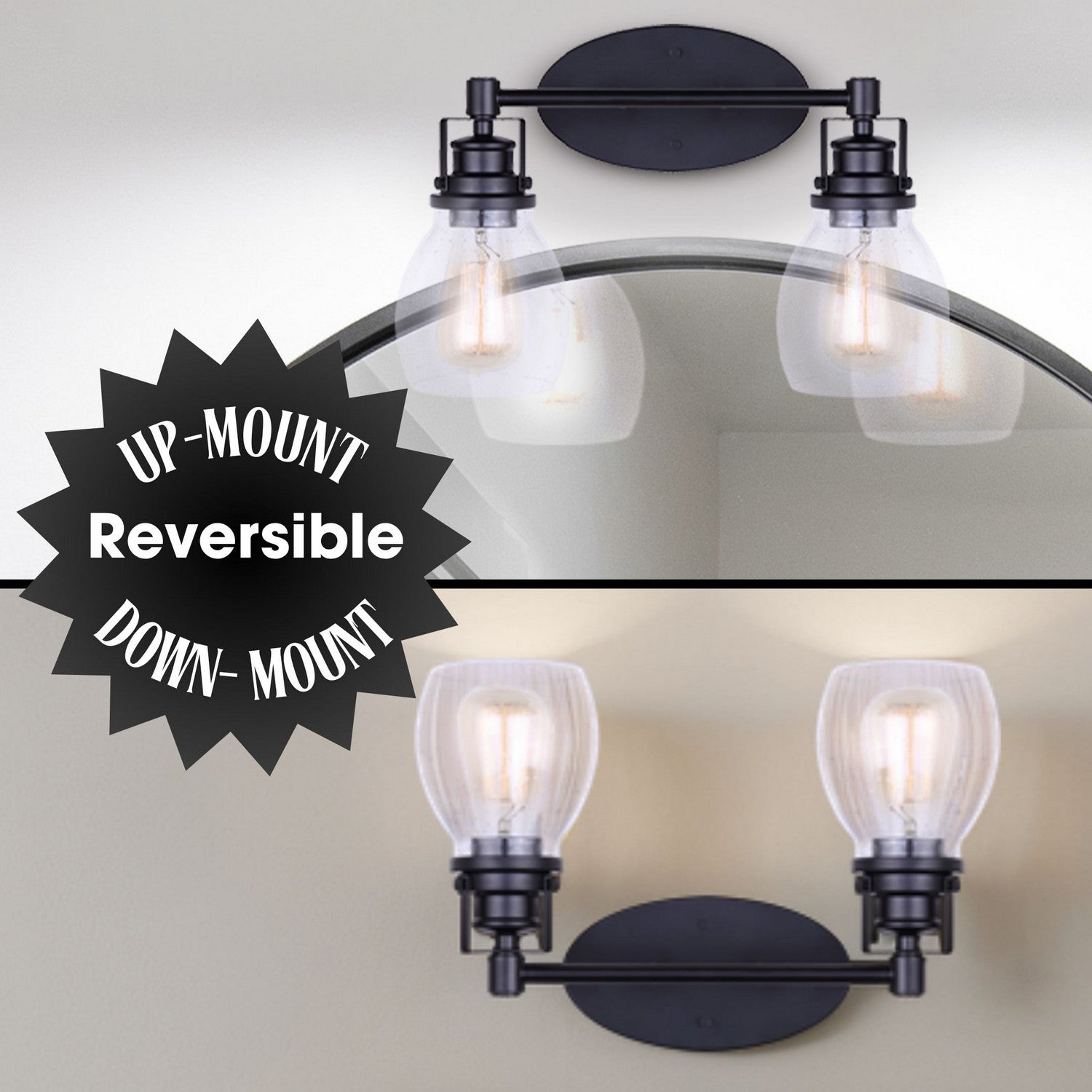 Applique de vanité 2 lumières | Carson