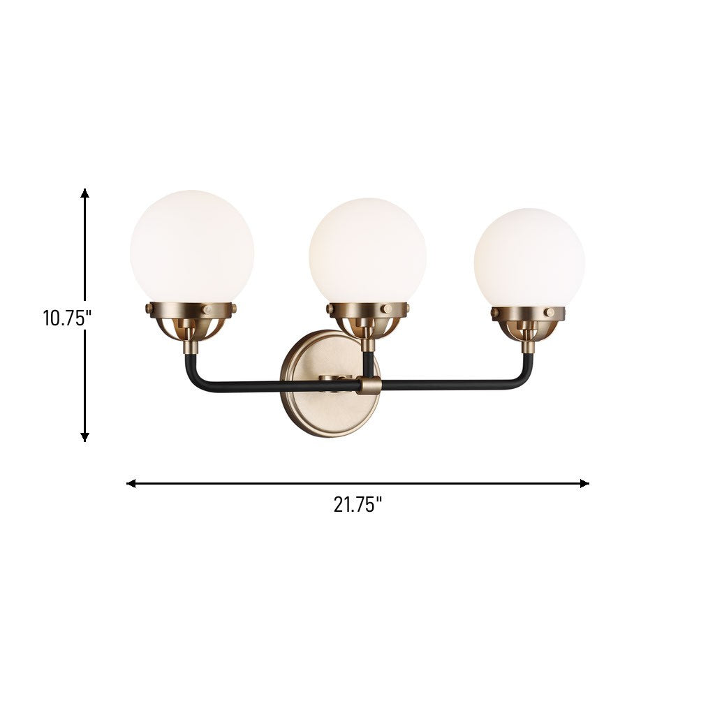 Applique de salle de bain 3 lumières | Cafe