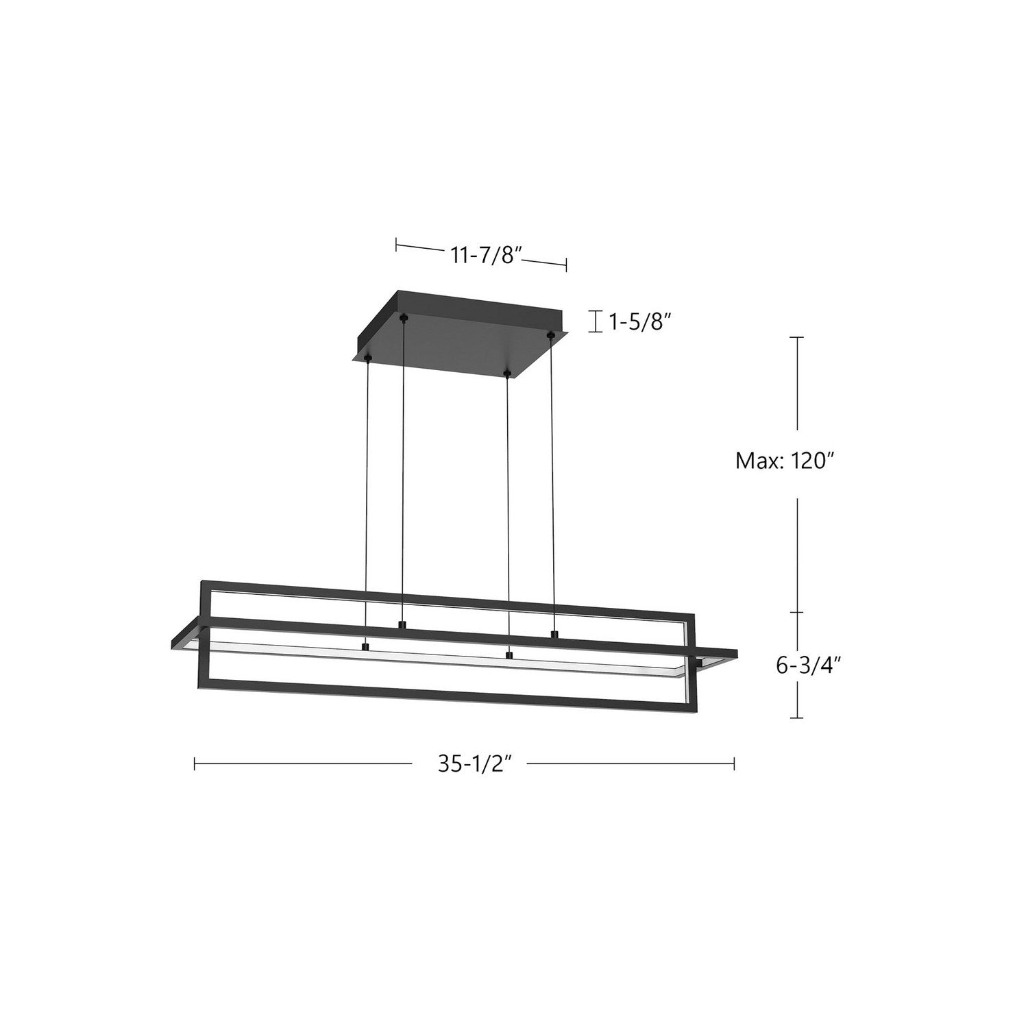 Suspension linéaire DEL | Mondrian