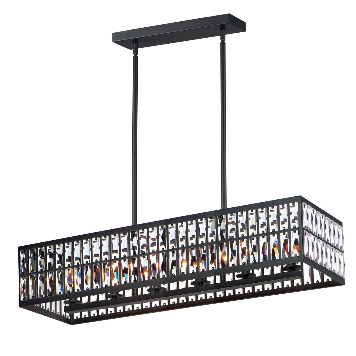 Suspension linéaire 6 lumières | Madeline