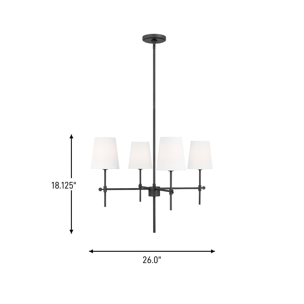 Lustre 4 lumières | Baker