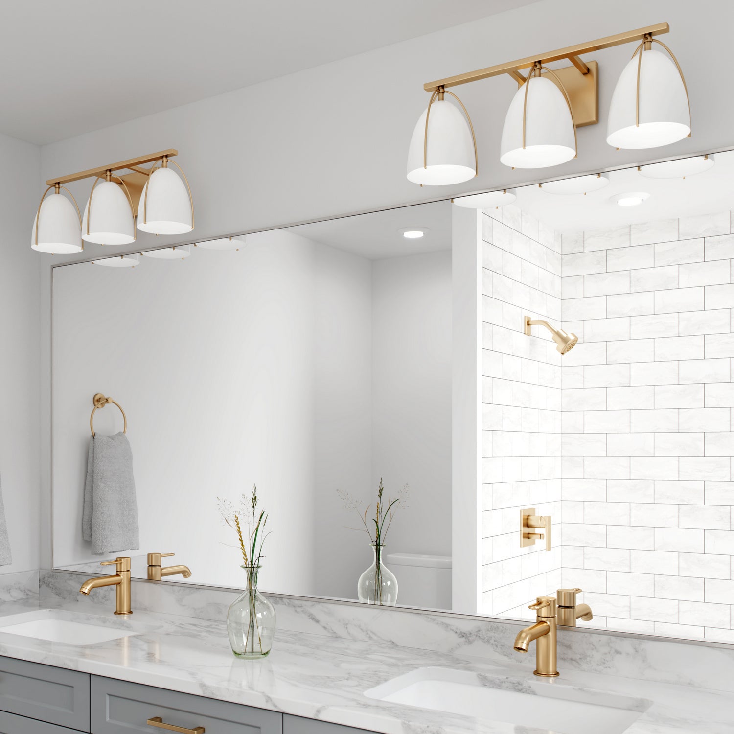 Applique de salle de bain 3 lumières | Norman