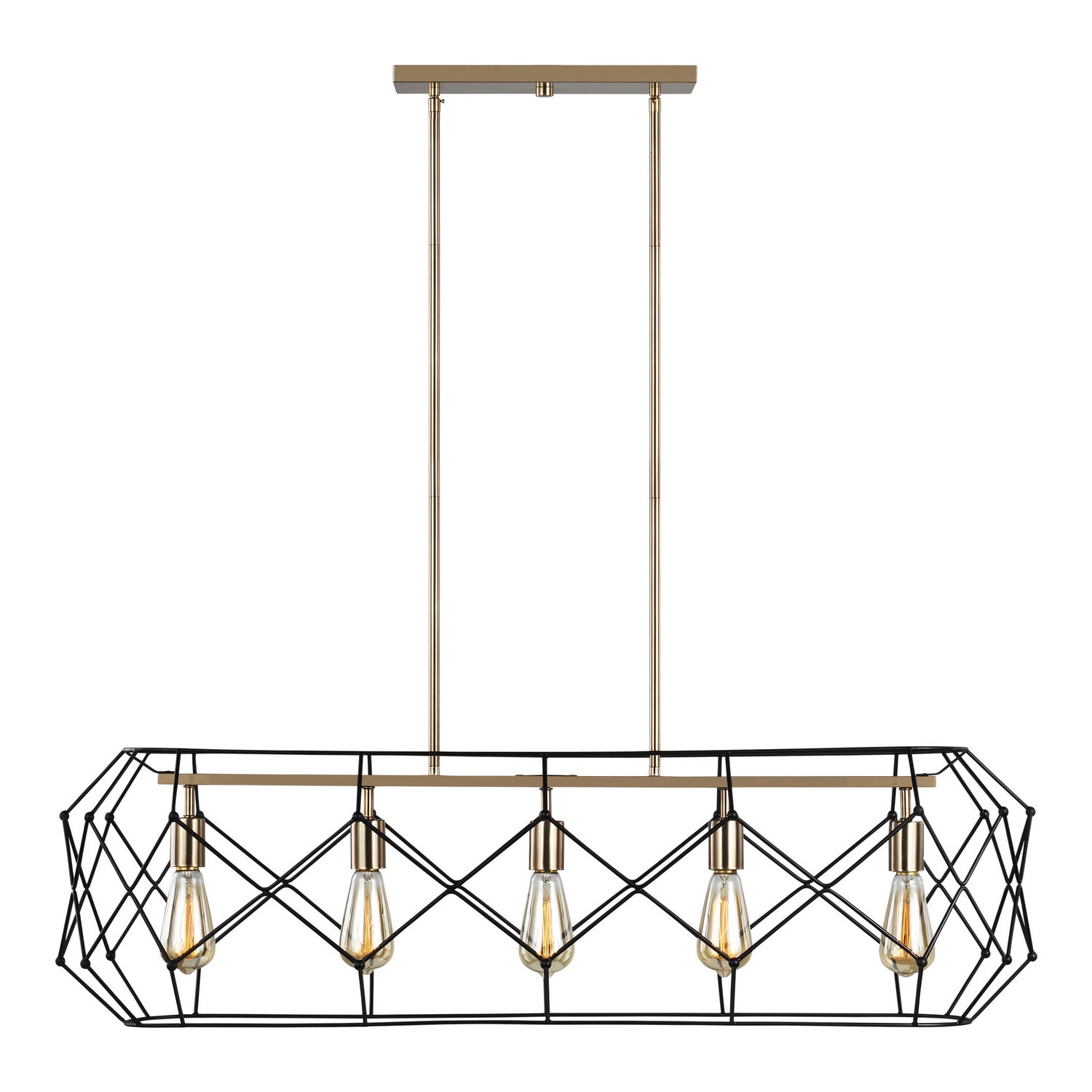 Lustre linéaire 5 lumières | Zarra