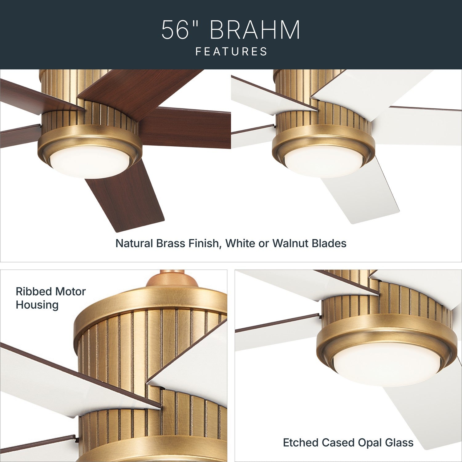 Ventilateur de plafond 56 po | Brahm