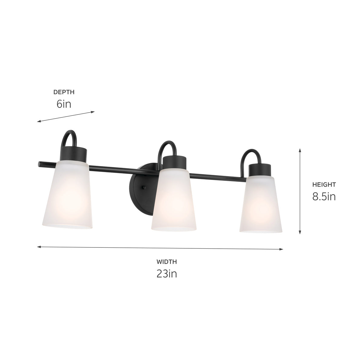 Applique de salle de bain 3 lumières | Erma