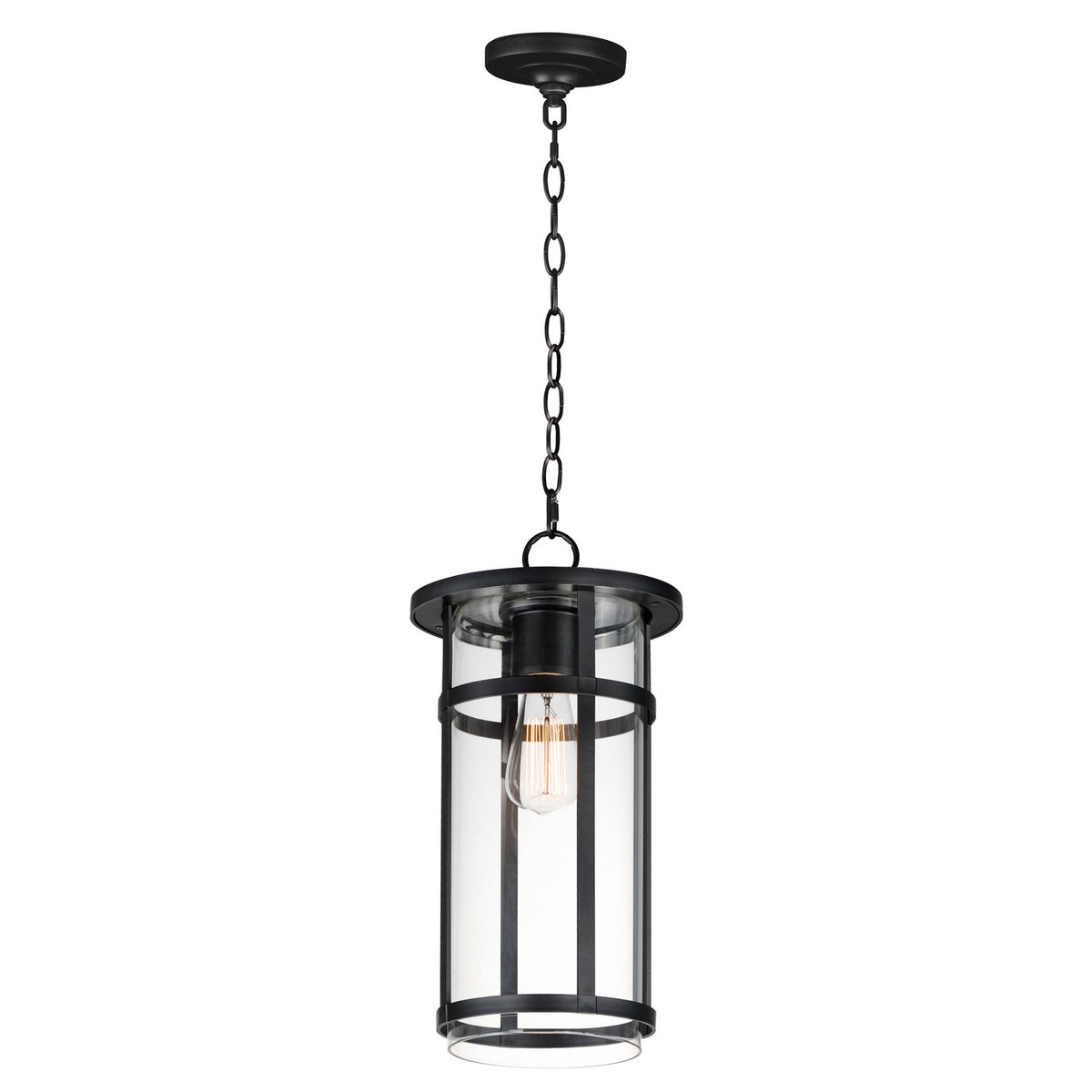 Maxim - Suspension extérieure 1 lumière | Clyde Vivex - 40629CLBK