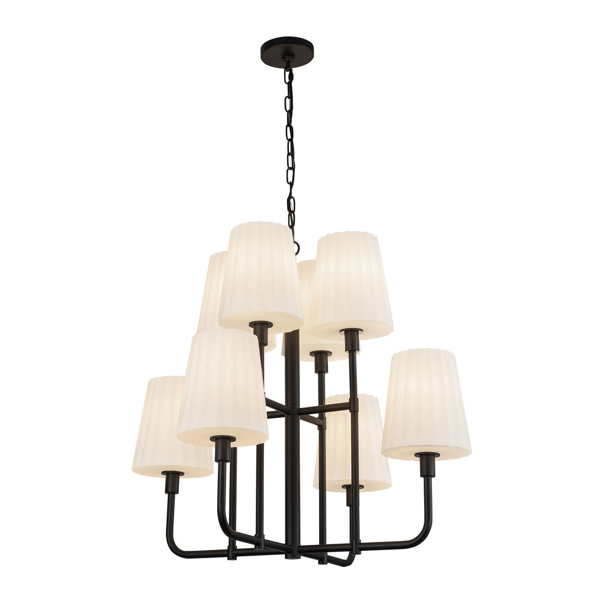 Lustre 8 lumières | Plisse