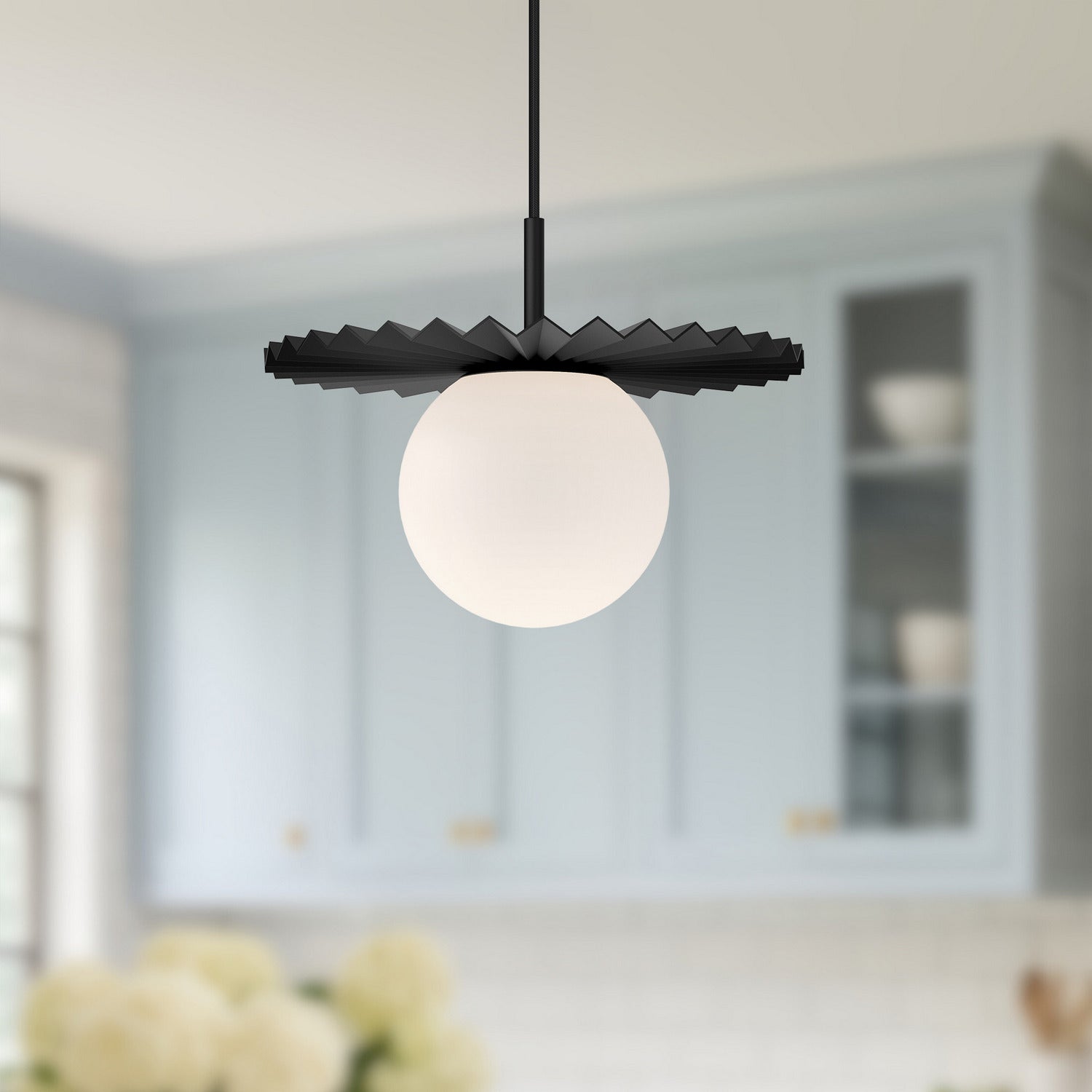 Suspension 1 lumière | Plume