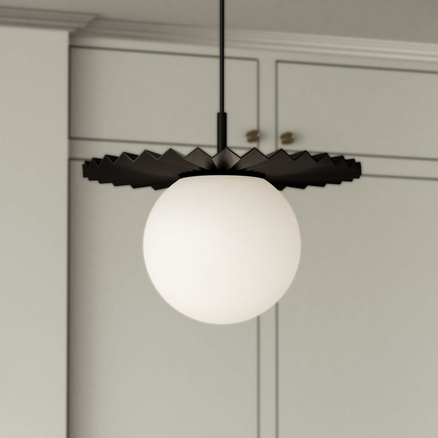 Suspension 1 lumière | Plume