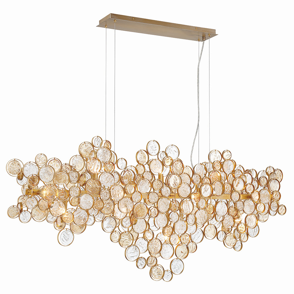Lustre linéaire 15 lumières | Trento