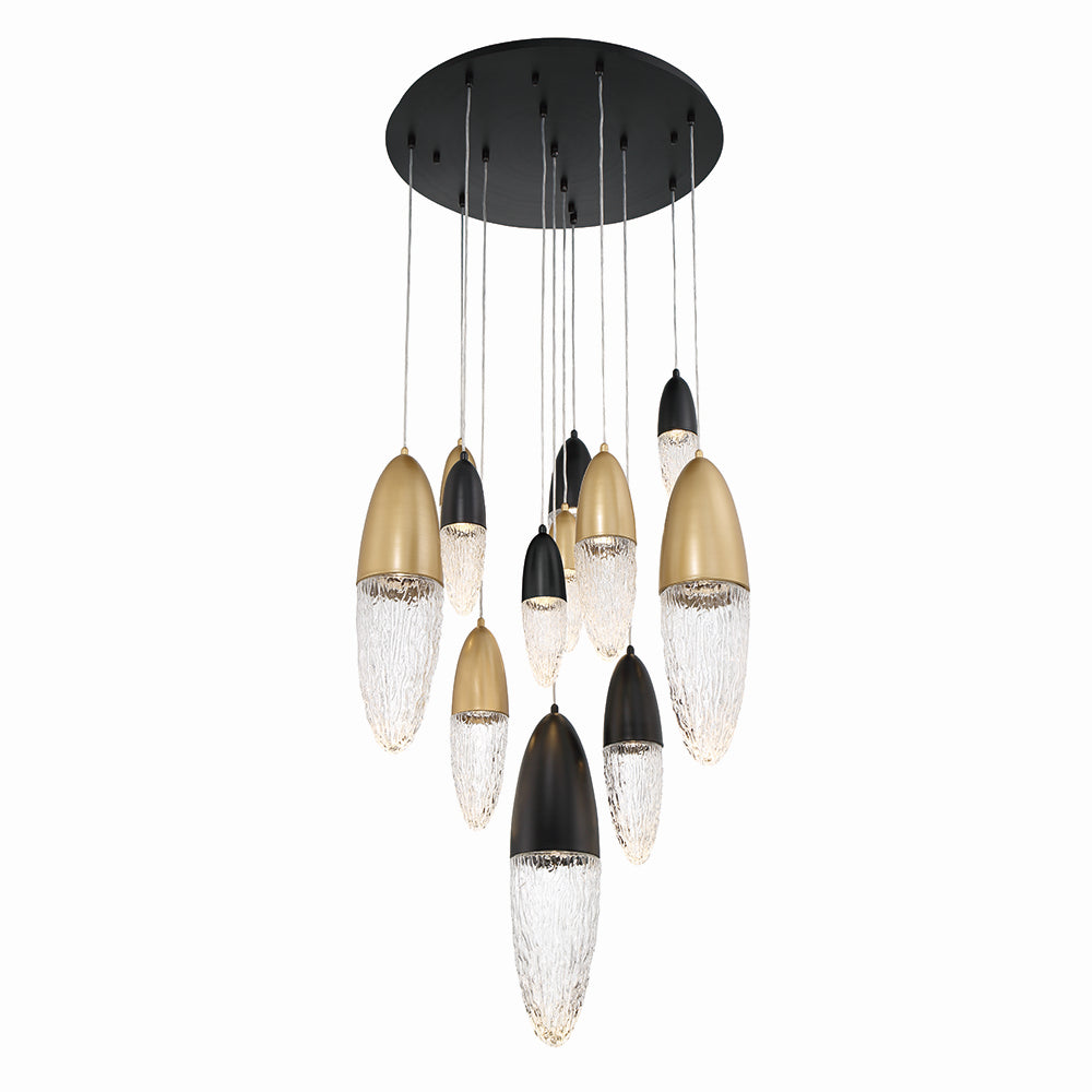 Lustre 12 lumières | Ecrou