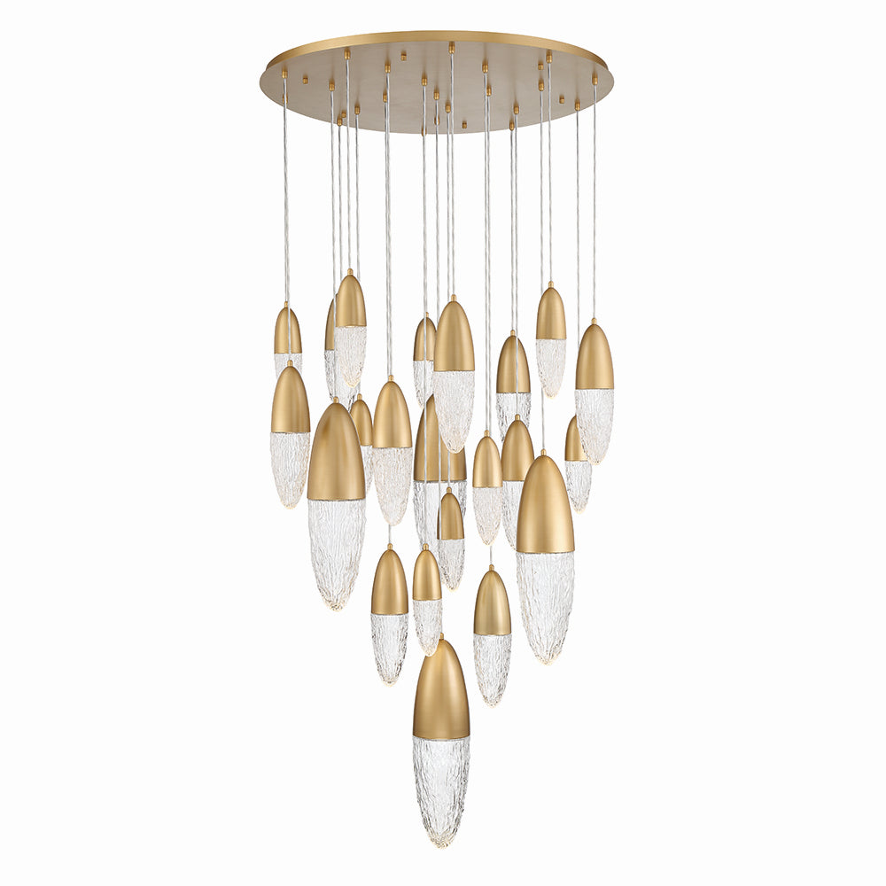 Lustre 22 lumières | Ecrou