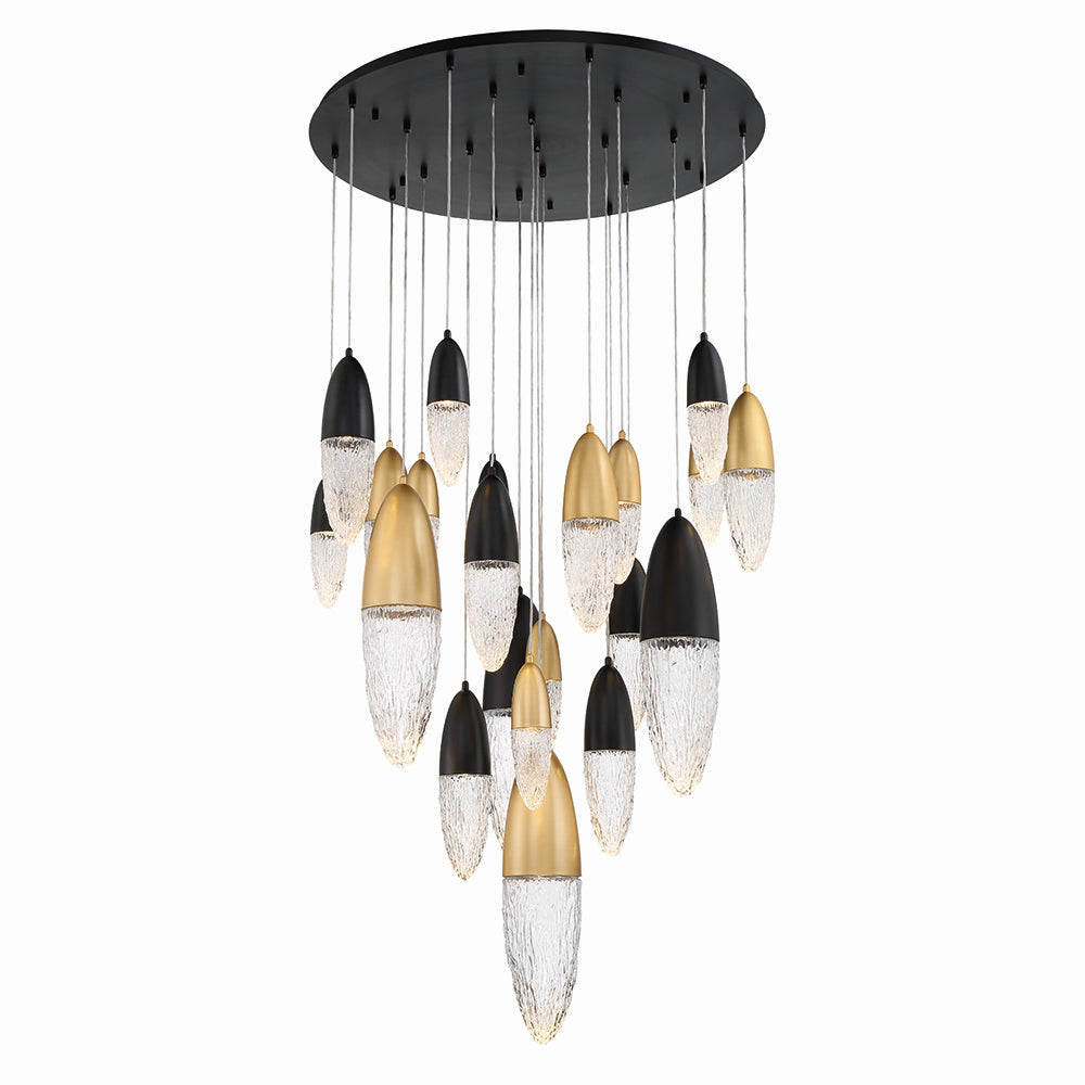 Lustre 22 lumières | Ecrou