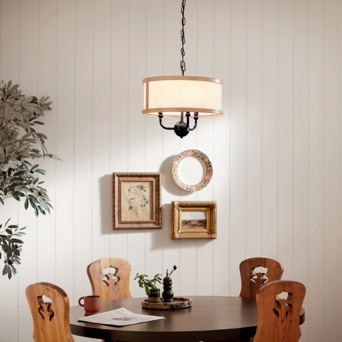 Lustre ou semi-plafonnier 3 lumières | Heddle