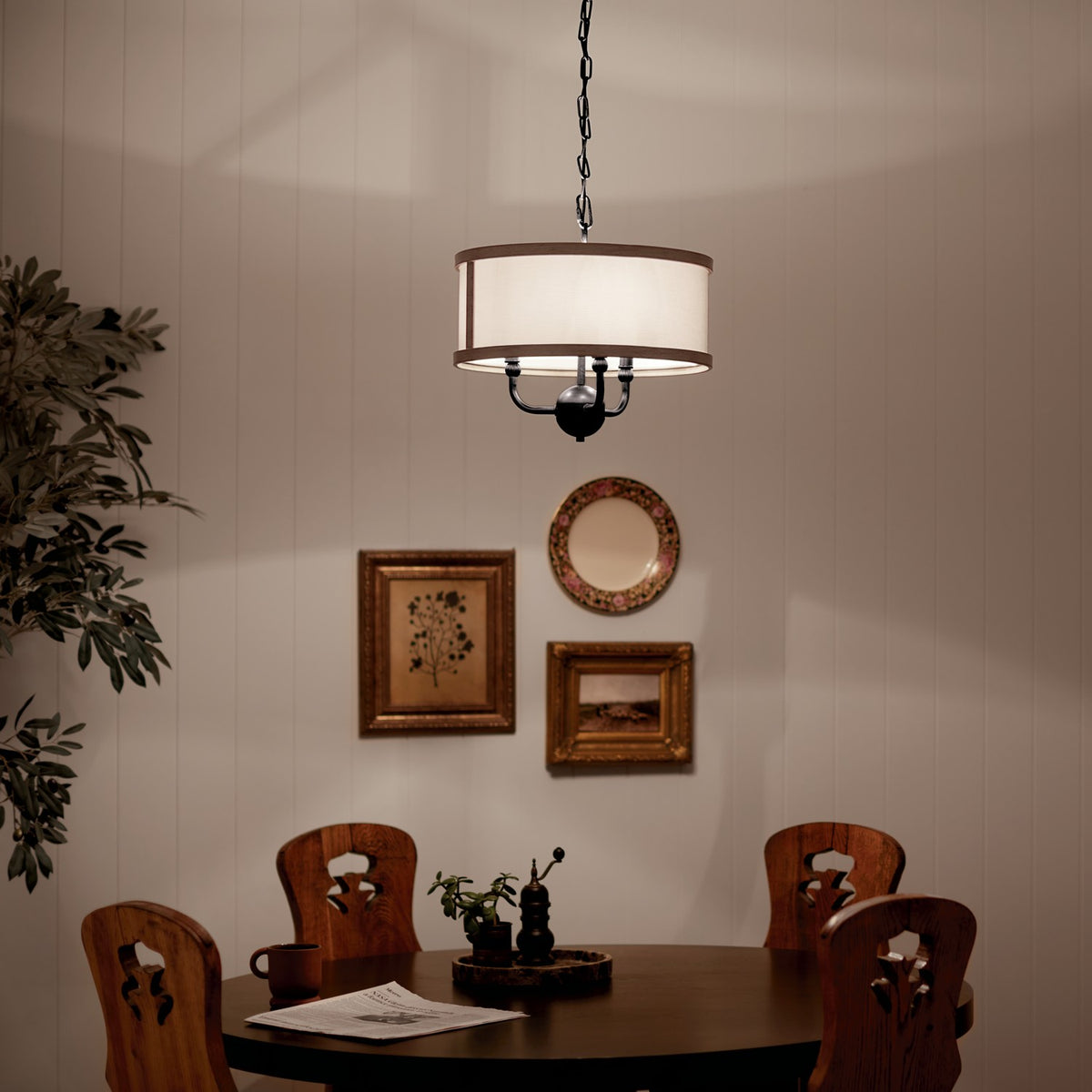 Lustre ou semi-plafonnier 3 lumières | Heddle