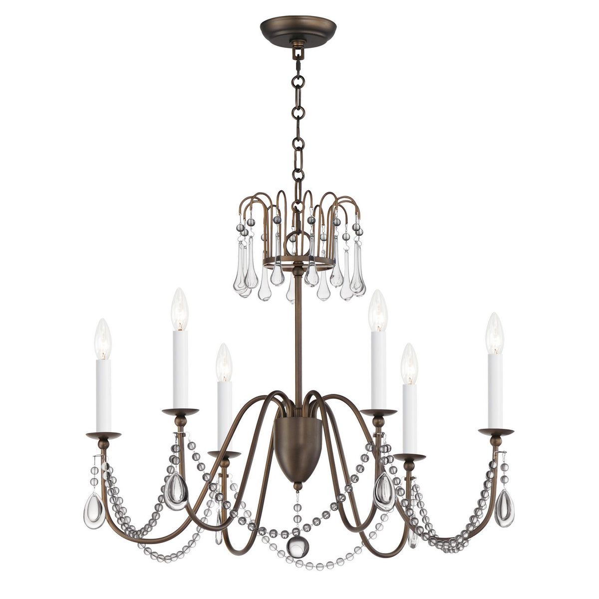 Lustre 6 lumières | Plumette