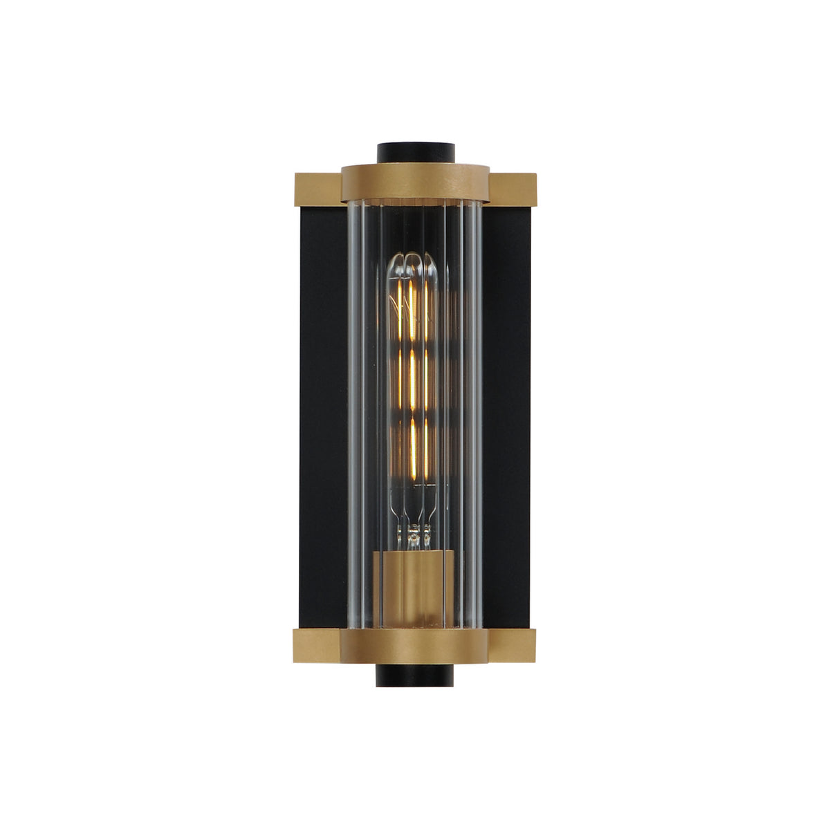 Maxim - Lanterne sur poteau extérieure 1 lumière | Opulent - 16120CRBKAB