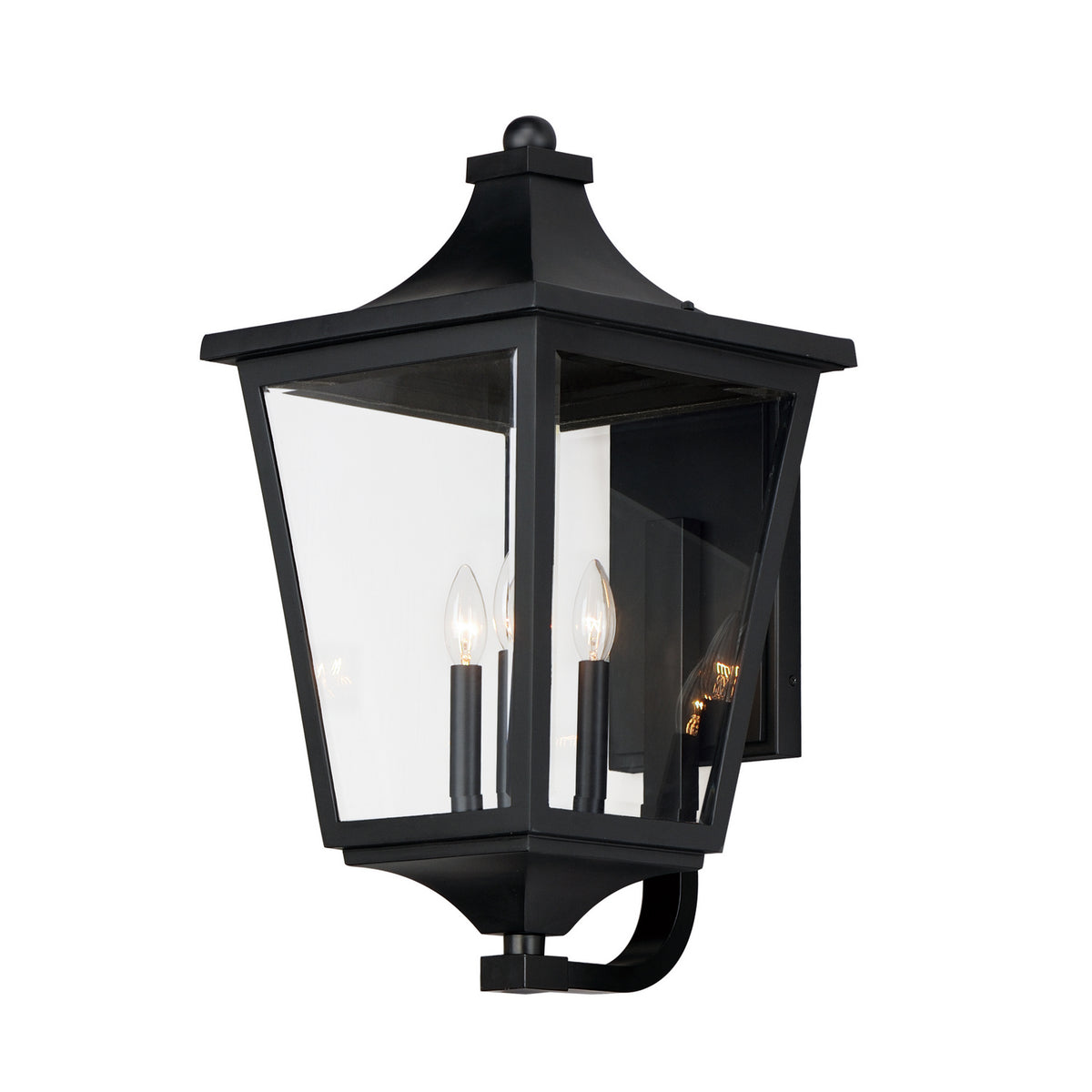 Maxim - Lanterne murale extérieure 3 lumières | Sutton Place VX - 40237CLBK