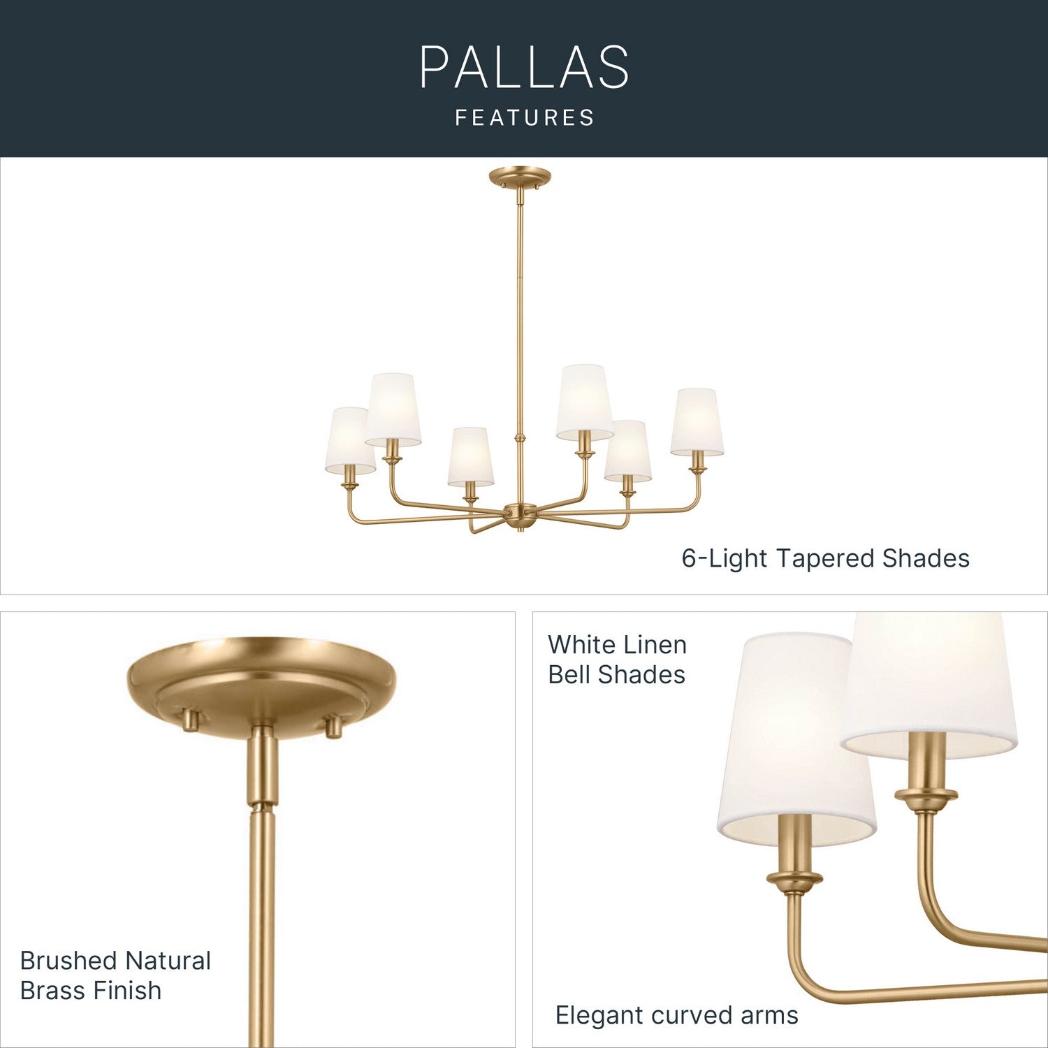 Lustre 6 lumières | Pallas