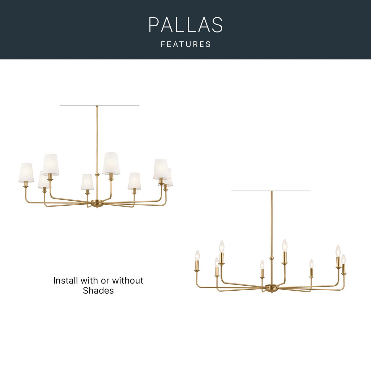 Lustre 8 lumières | Pallas