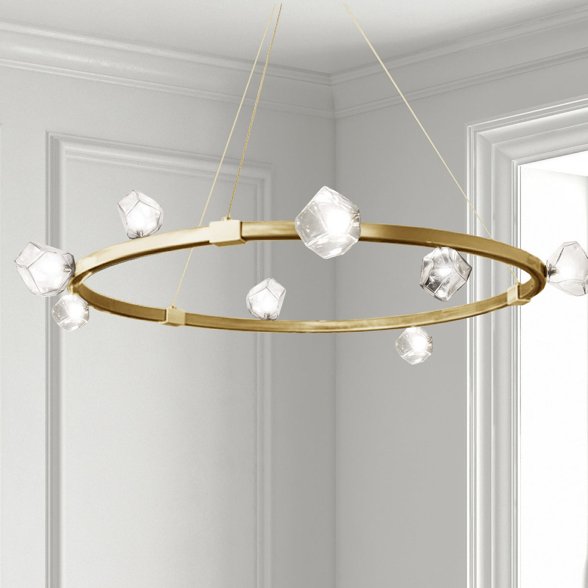 Lustre 12 lumières | Pearlene