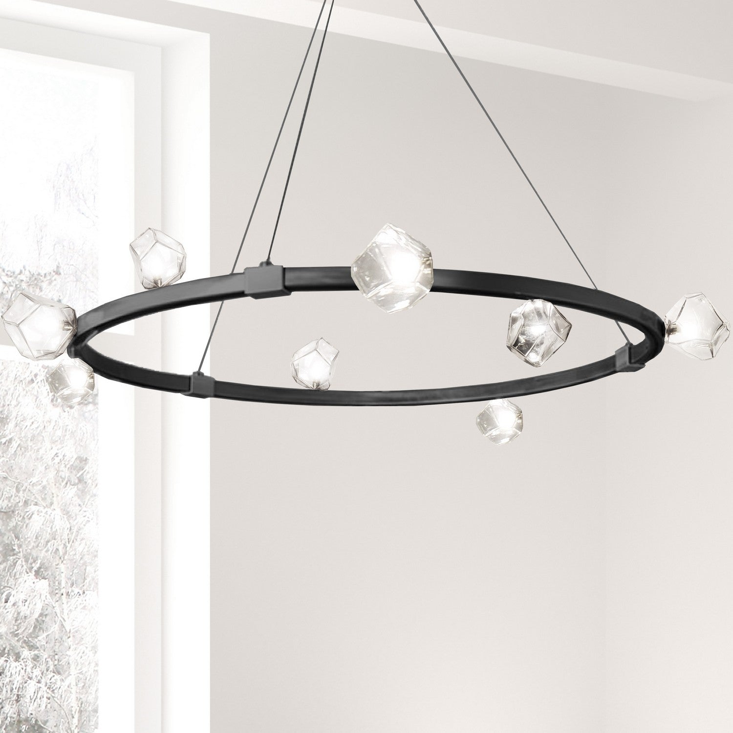 Lustre 12 lumières | Pearlene