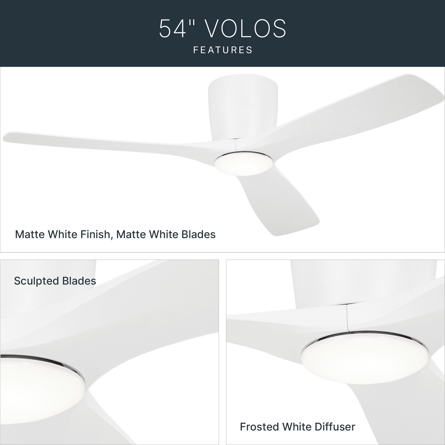 Ventilateur de plafond 54 po | Volos