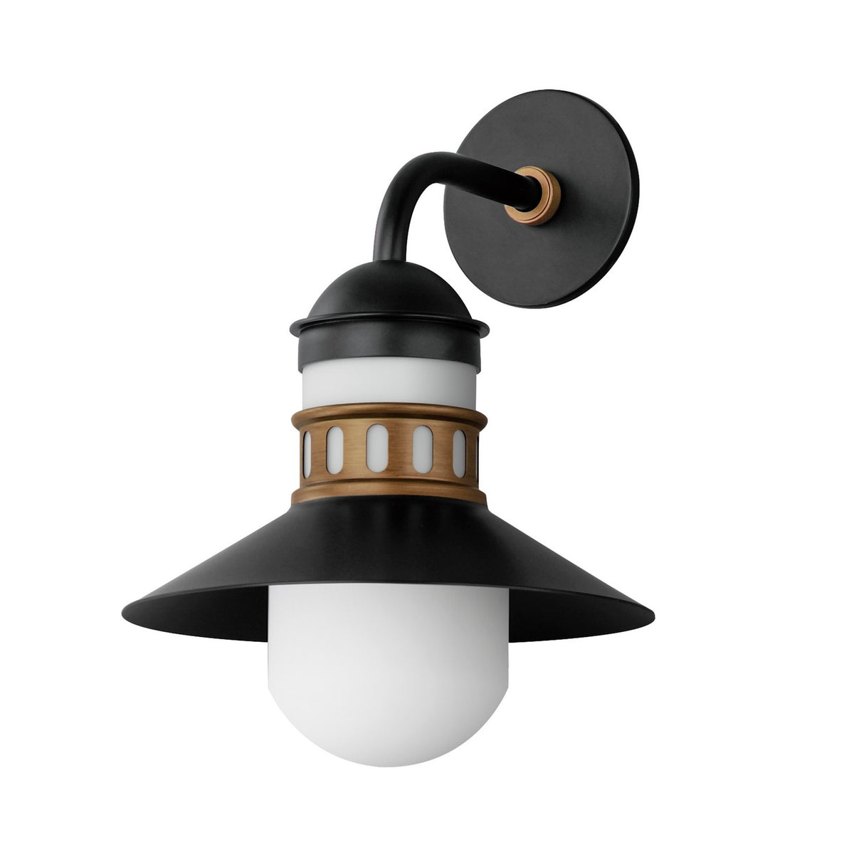 Maxim - Lanterne murale extérieure 1 lumière | Admiralty - 35124SWBKAB