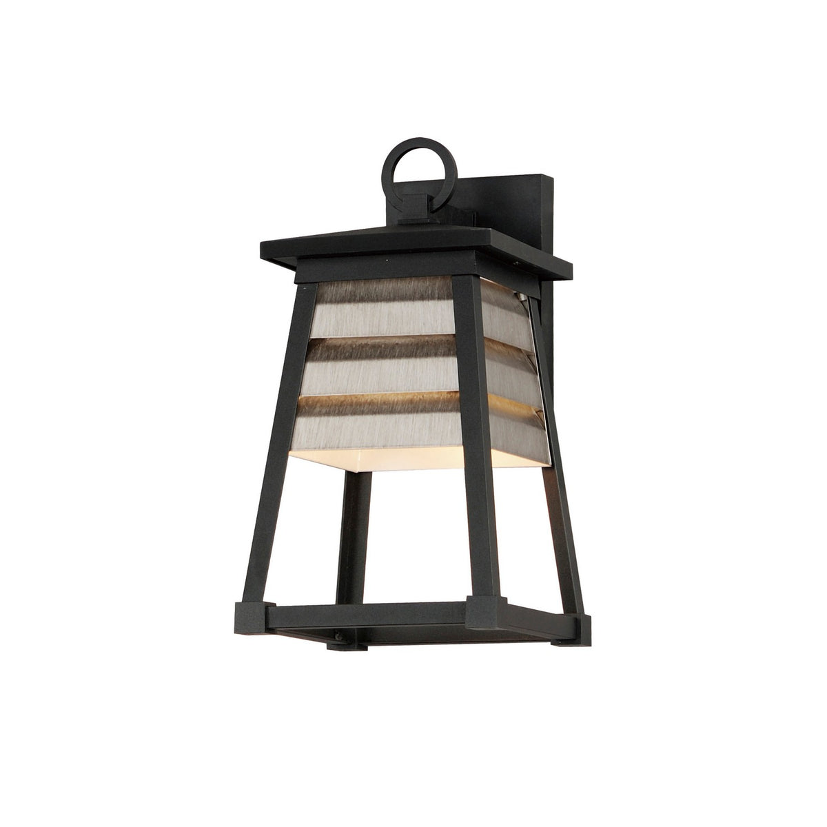 Maxim - Lanterne murale extérieure 1 lumière | Shutters - 40632WZBK