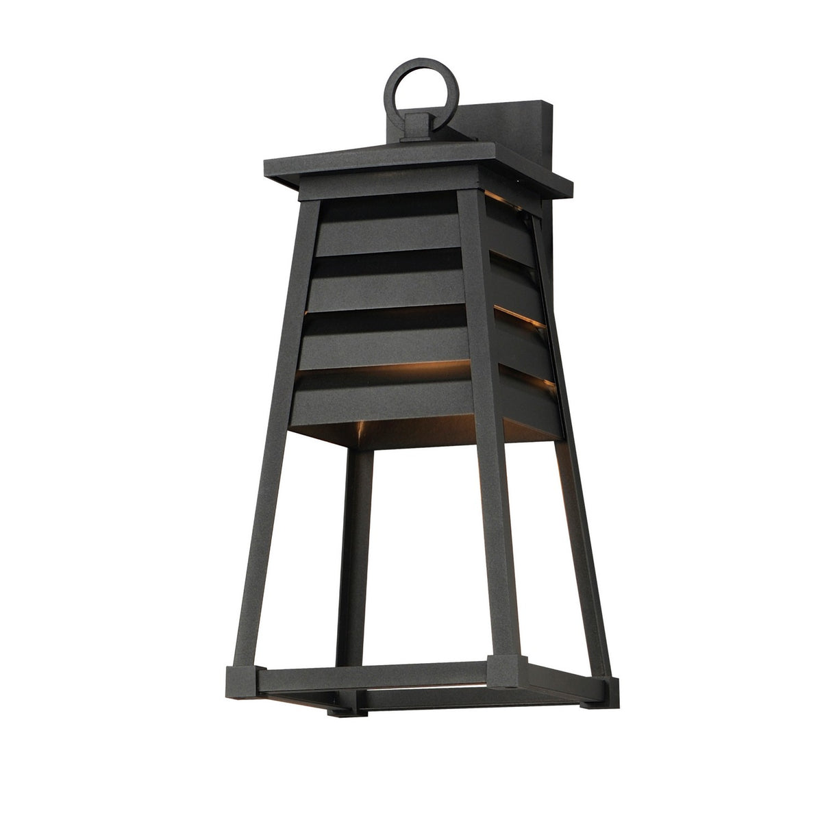Maxim - Lanterne murale extérieure 1 lumière | Shutters - 40634BK