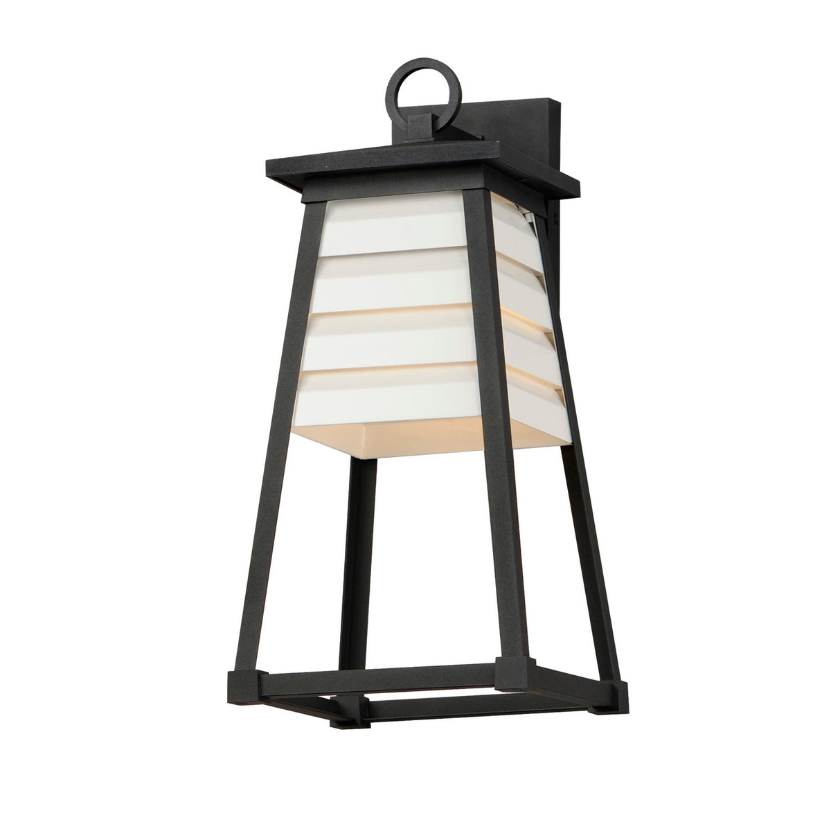 Maxim - Lanterne murale extérieure 1 lumière | Shutters - 40634WTBK