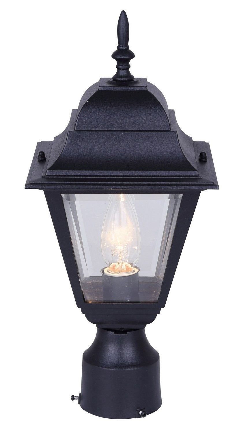 Luminaire extérieur sur poteau 1 lumière | Iol13 Bk