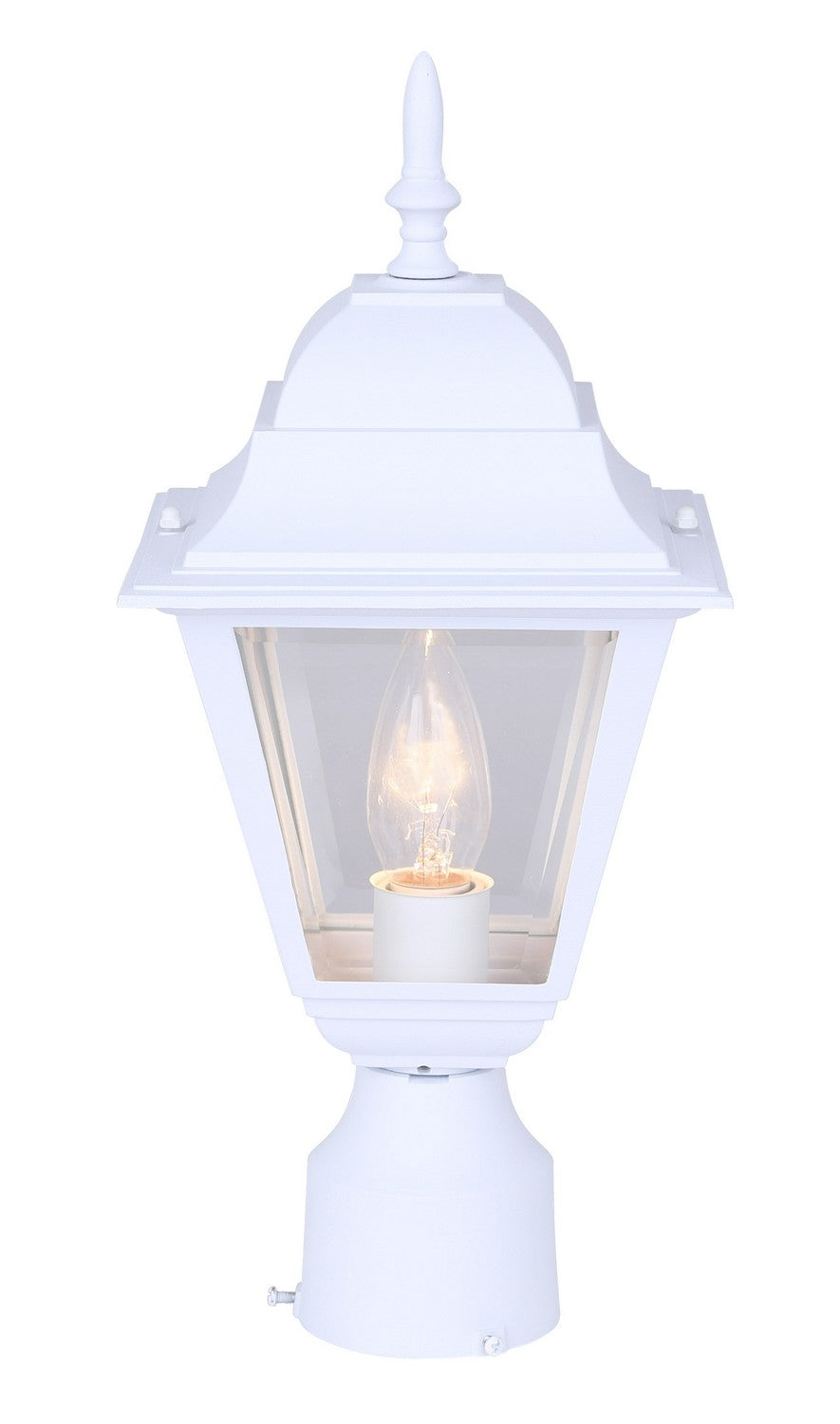 Luminaire extérieur sur poteau 1 lumière | Iol13 Wh