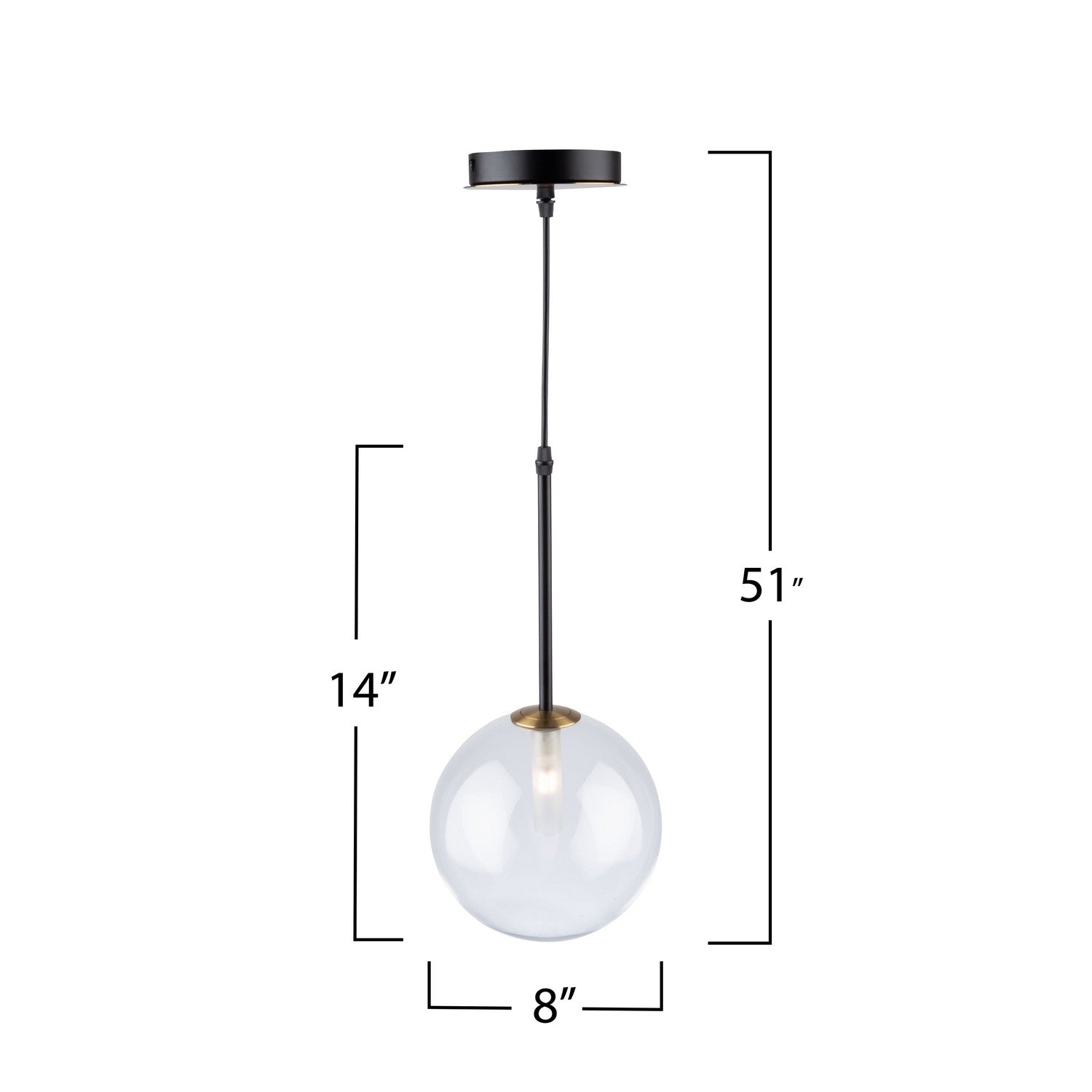 Suspension 1 lumière | Aurelia