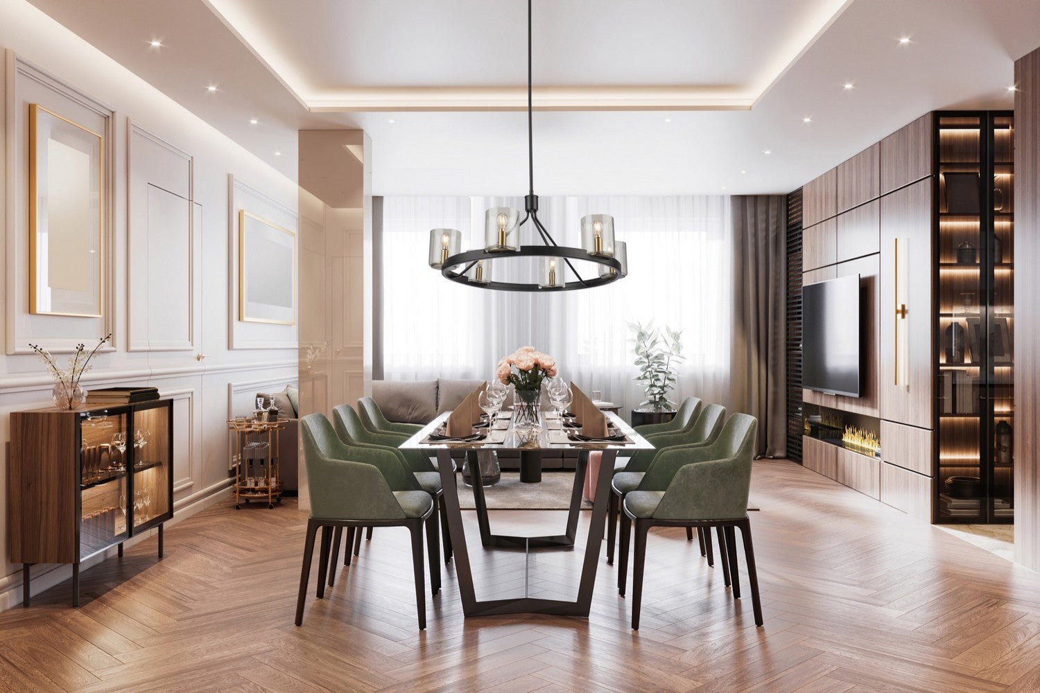 Lustre 6 lumières | Salinas