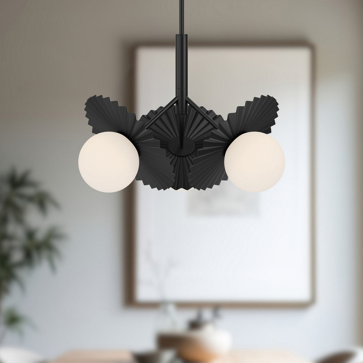 Lustre 3 lumières | Plume