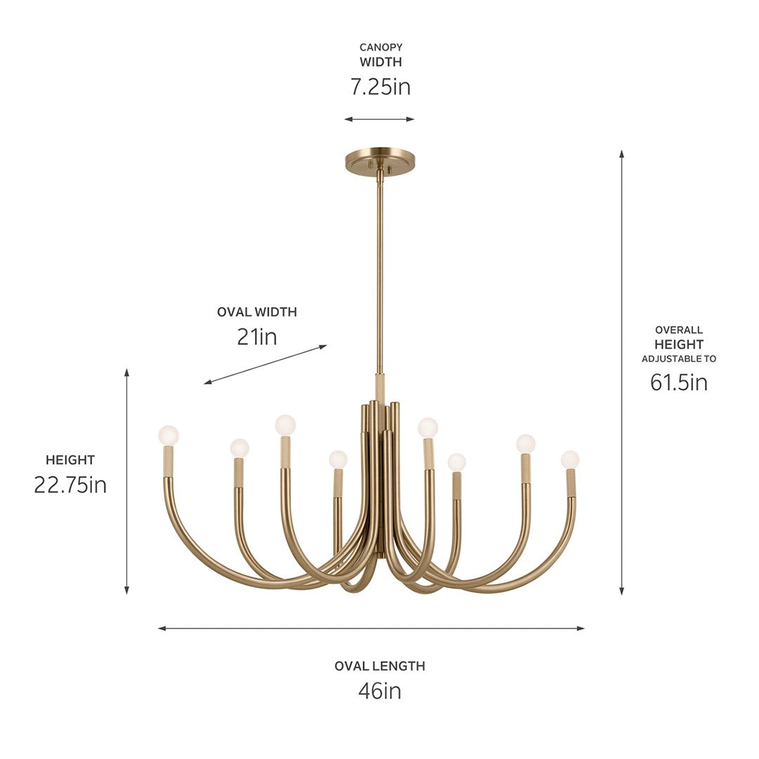 Lustre 8 lumières | Odensa