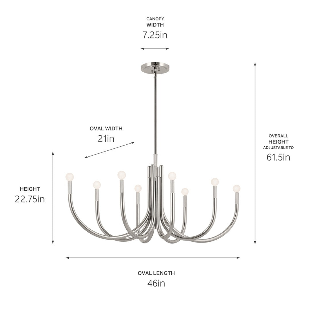 Lustre 8 lumières | Odensa